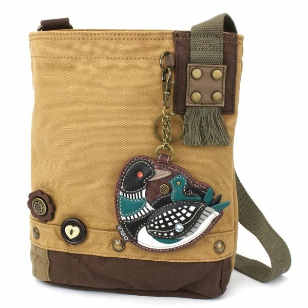 Crossbodies |  Patch Crossbody – Loon Bird Crossbodies Brown