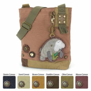 Crossbodies |  Patch Crossbody – Manatee A Crossbodies Brown