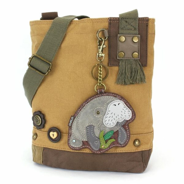 Crossbodies |  Patch Crossbody – Manatee A Crossbodies Brown