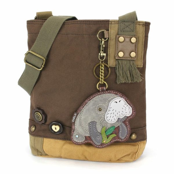 Crossbodies |  Patch Crossbody – Manatee A Crossbodies Brown