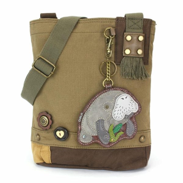 Crossbodies |  Patch Crossbody – Manatee A Crossbodies Brown