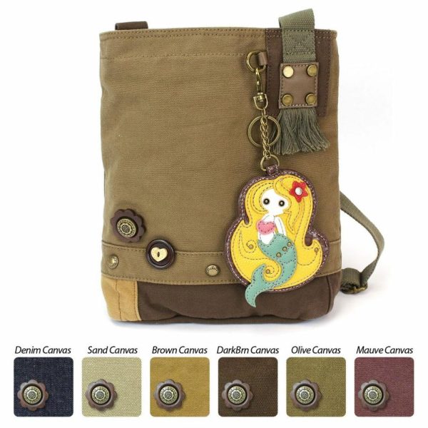 Crossbodies |  Patch Crossbody – Mermaid Crossbodies Brown