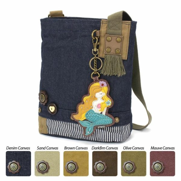 Crossbodies |  Patch Crossbody – Mermaid A Crossbodies Brown