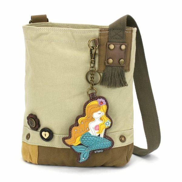 Crossbodies |  Patch Crossbody – Mermaid A Crossbodies Brown