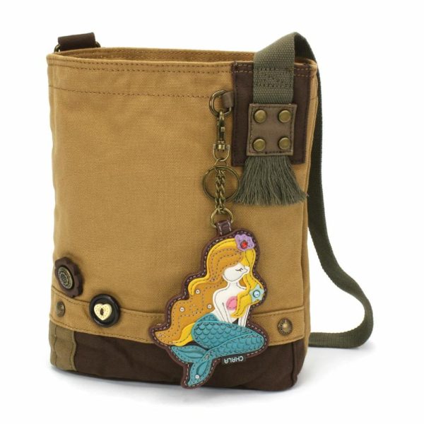 Crossbodies |  Patch Crossbody – Mermaid A Crossbodies Brown