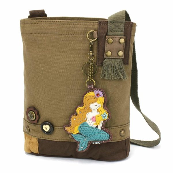 Crossbodies |  Patch Crossbody – Mermaid A Crossbodies Brown