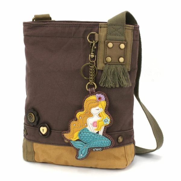 Crossbodies |  Patch Crossbody – Mermaid A Crossbodies Brown