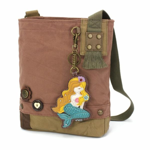 Crossbodies |  Patch Crossbody – Mermaid A Crossbodies Brown