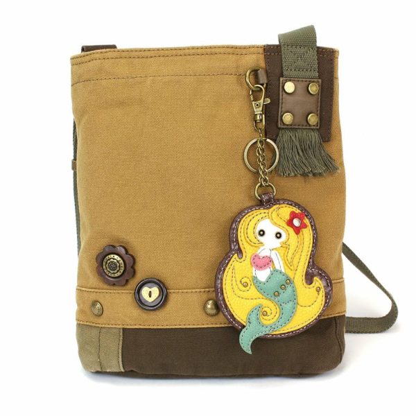 Crossbodies |  Patch Crossbody – Mermaid Crossbodies Brown