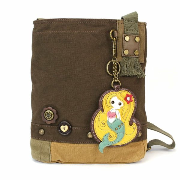 Crossbodies |  Patch Crossbody – Mermaid Crossbodies Brown