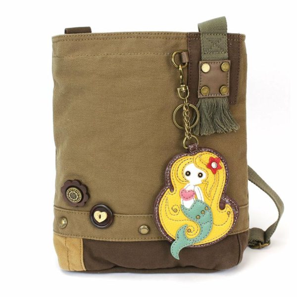 Crossbodies |  Patch Crossbody – Mermaid Crossbodies Brown