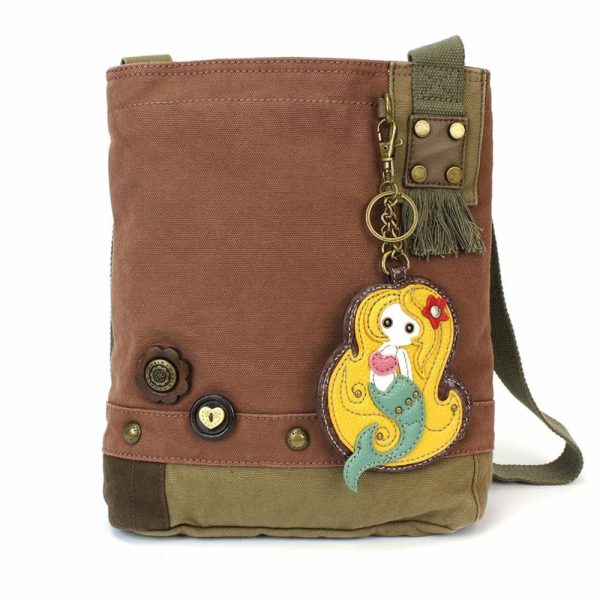 Crossbodies |  Patch Crossbody – Mermaid Crossbodies Brown