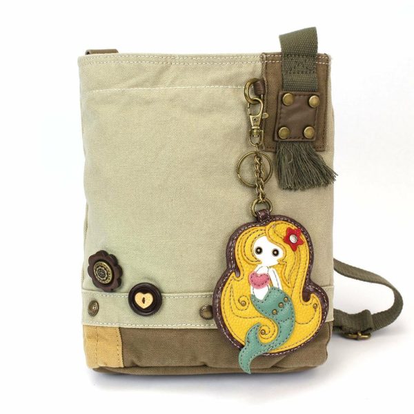 Crossbodies |  Patch Crossbody – Mermaid Crossbodies Brown