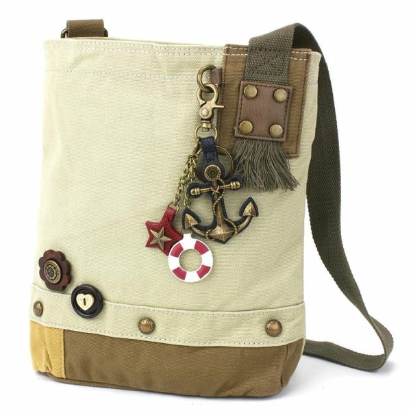 Crossbodies |  Patch Crossbody – Metal Charming Anchor Crossbodies Brown