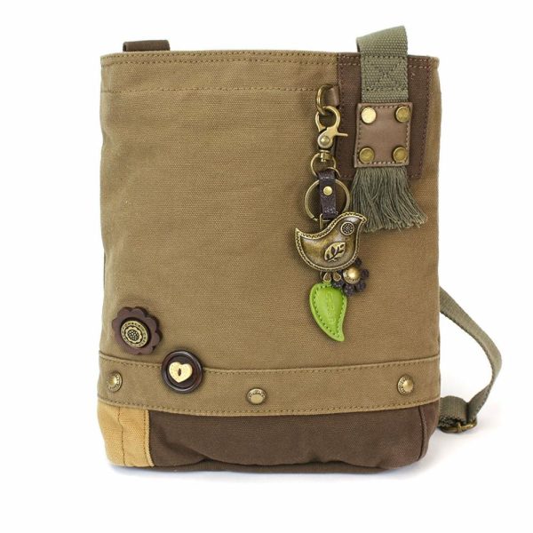 Crossbodies |  Patch Crossbody – Metal Charming Bird Crossbodies Brown