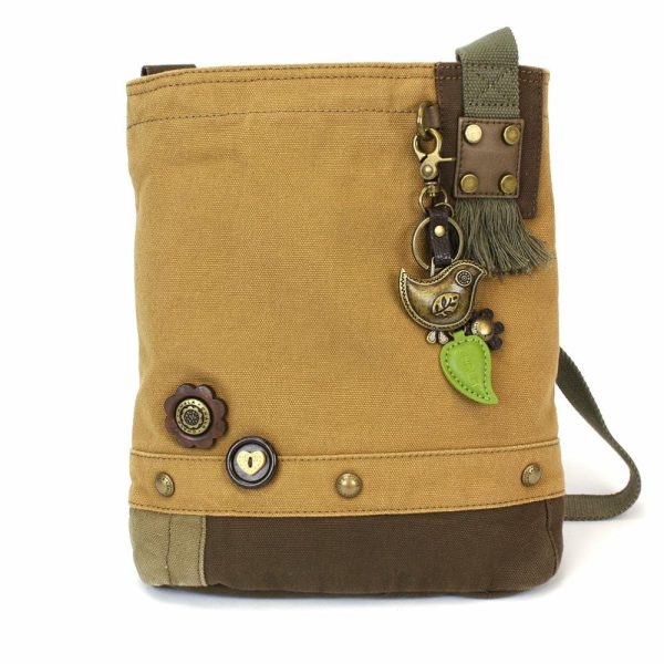 Crossbodies |  Patch Crossbody – Metal Charming Bird Crossbodies Brown