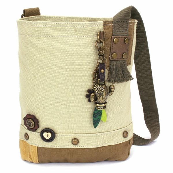 Crossbodies |  Patch Crossbody – Metal Charming Cactus Crossbodies Brown