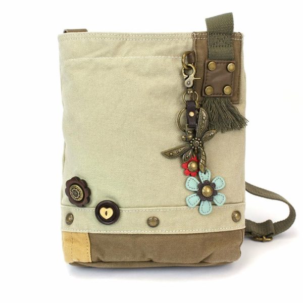 Crossbodies |  Patch Crossbody – Metal Charming Dragonfly Crossbodies Brown