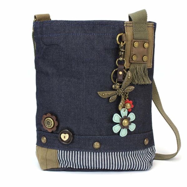 Crossbodies |  Patch Crossbody – Metal Charming Dragonfly Crossbodies Brown