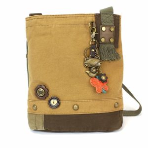 Crossbodies |  Patch Crossbody – Metal Charming Fox Crossbodies Brown