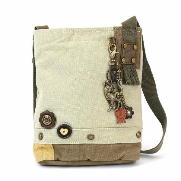 Crossbodies |  Patch Crossbody – Metal Charming Slim Cat Crossbodies Brown