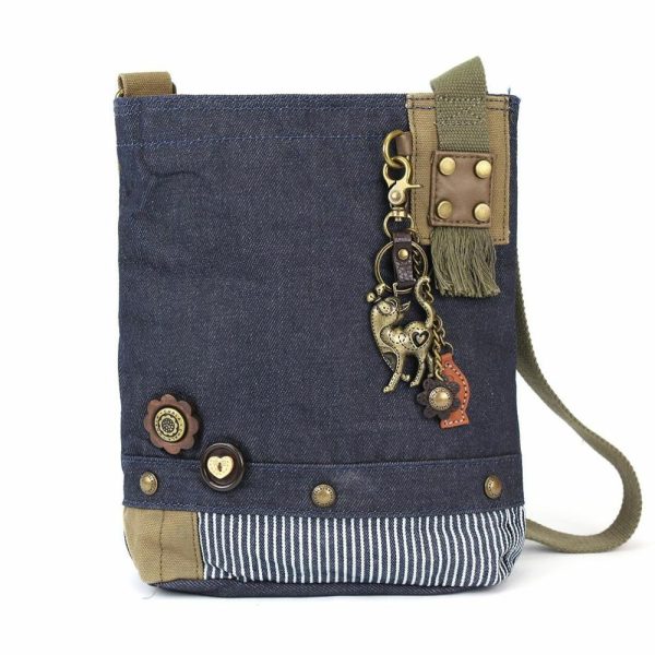 Crossbodies |  Patch Crossbody – Metal Charming Slim Cat Crossbodies Brown