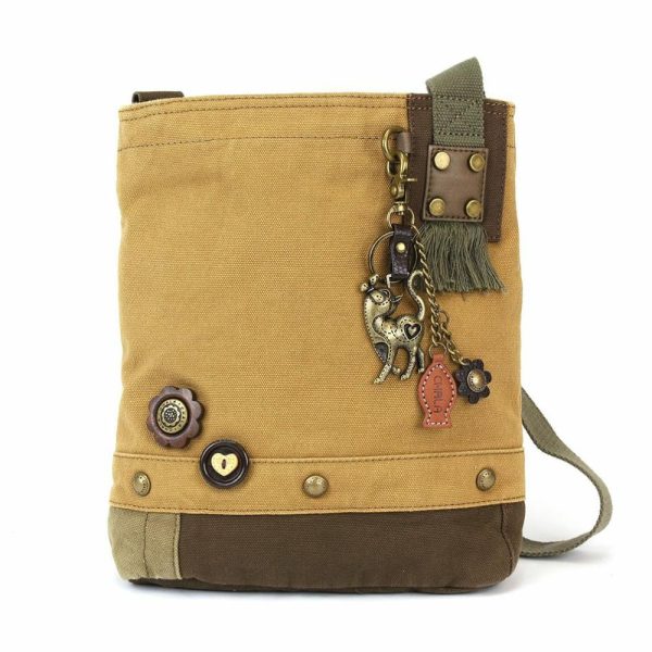 Crossbodies |  Patch Crossbody – Metal Charming Slim Cat Crossbodies Brown