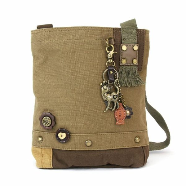 Crossbodies |  Patch Crossbody – Metal Charming Slim Cat Crossbodies Brown