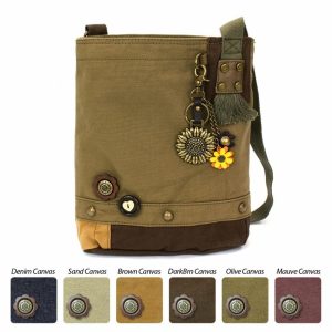 Crossbodies |  Patch Crossbody – Metal Charming Sunflower Crossbodies Brown