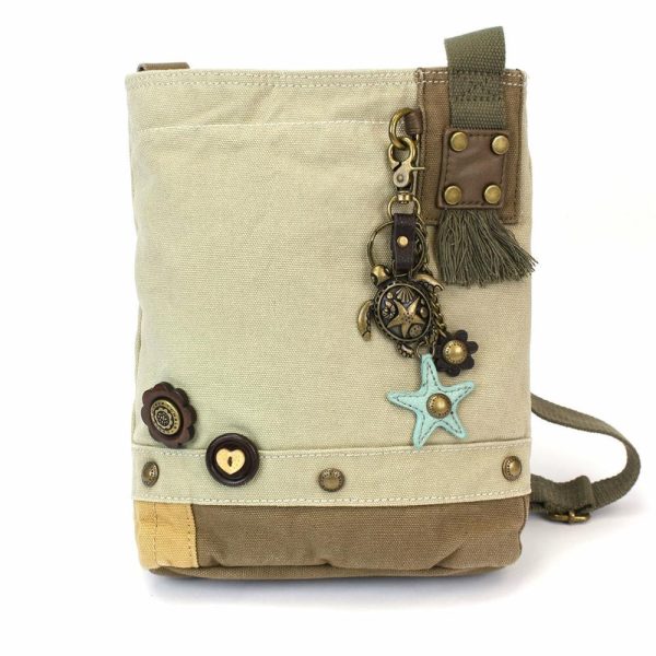 Crossbodies |  Patch Crossbody – Metal Charming Turtle Crossbodies Brown