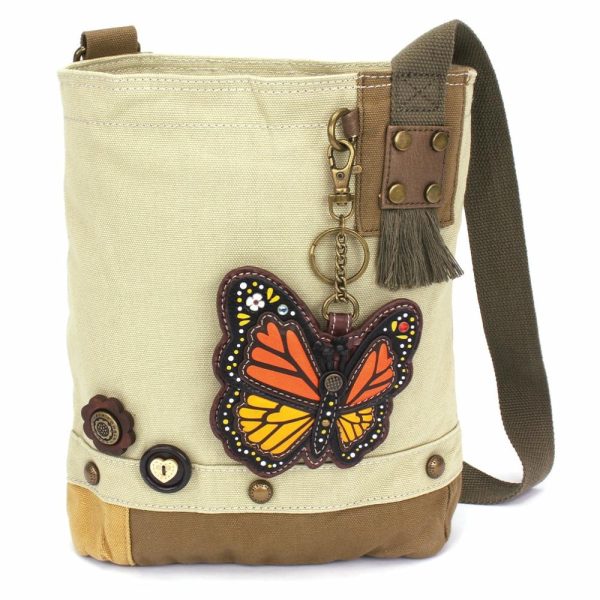 Crossbodies |  Patch Crossbody – Monarch Butterfly Crossbodies Brown