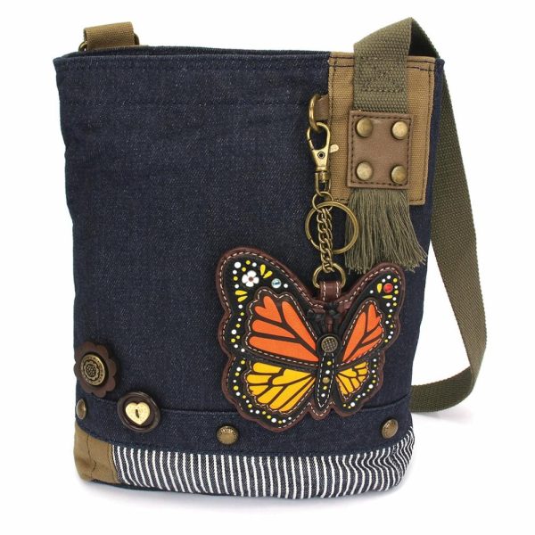 Crossbodies |  Patch Crossbody – Monarch Butterfly Crossbodies Brown