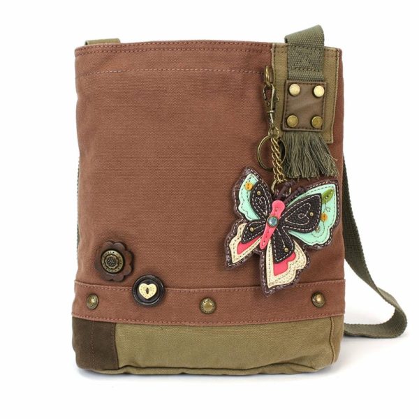 Crossbodies |  Patch Crossbody – New Butterfly Crossbodies Brown