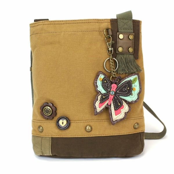 Crossbodies |  Patch Crossbody – New Butterfly Crossbodies Brown