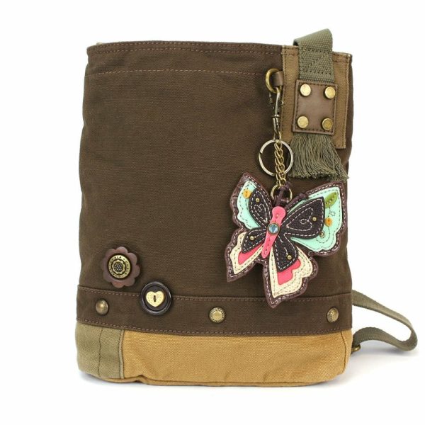 Crossbodies |  Patch Crossbody – New Butterfly Crossbodies Brown