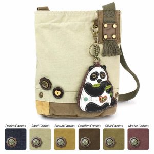 Crossbodies |  Patch Crossbody – New Panda Crossbodies Brown