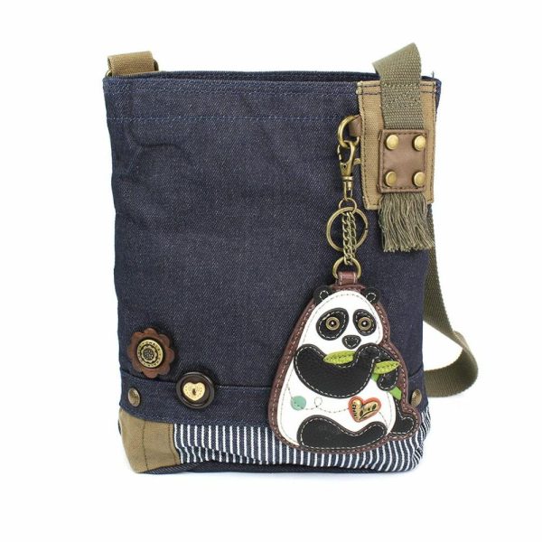 Crossbodies |  Patch Crossbody – New Panda Crossbodies Brown