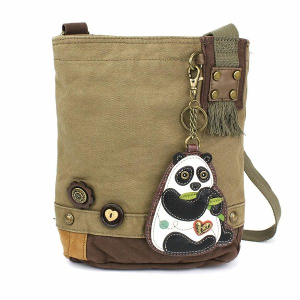 Crossbodies |  Patch Crossbody – New Panda Crossbodies Brown