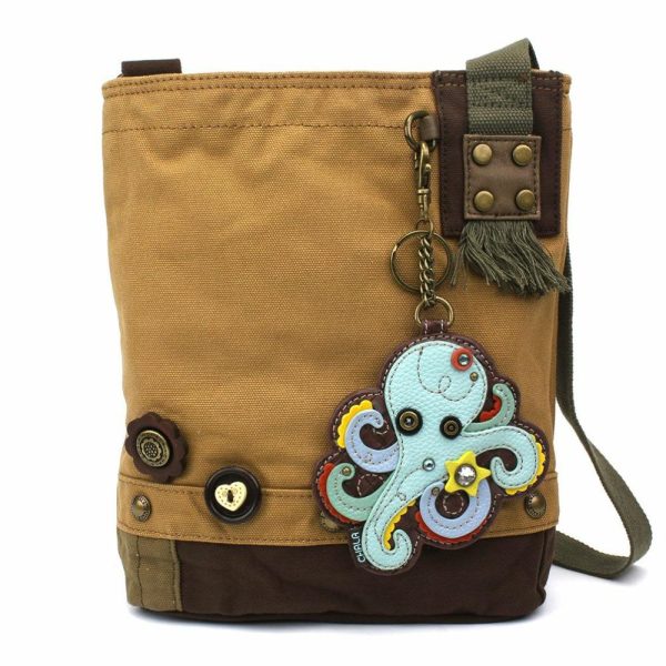 Crossbodies |  Patch Crossbody – Octopus Crossbodies Brown