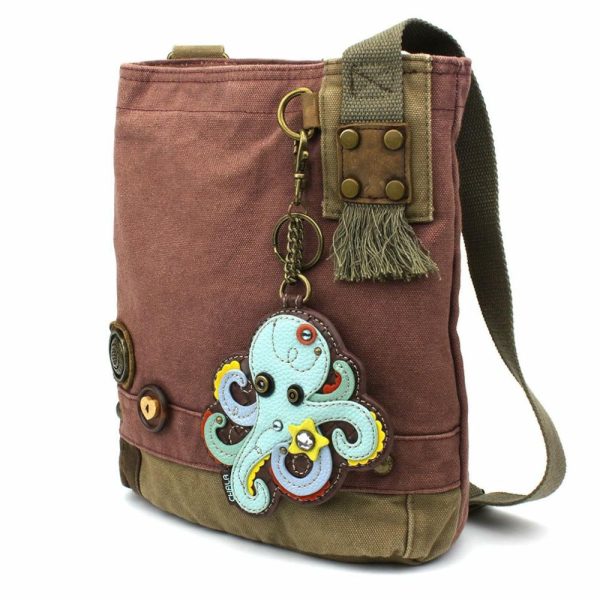 Crossbodies |  Patch Crossbody – Octopus Crossbodies Brown