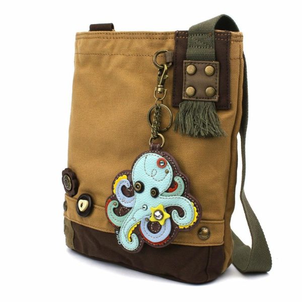 Crossbodies |  Patch Crossbody – Octopus Crossbodies Brown