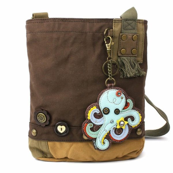 Crossbodies |  Patch Crossbody – Octopus Crossbodies Brown