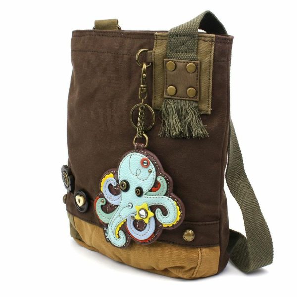 Crossbodies |  Patch Crossbody – Octopus Crossbodies Brown