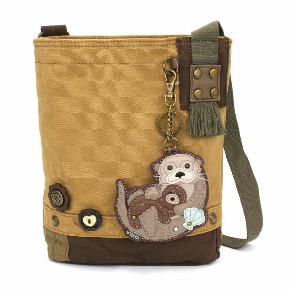 Crossbodies |  Patch Crossbody – Otters Crossbodies Brown