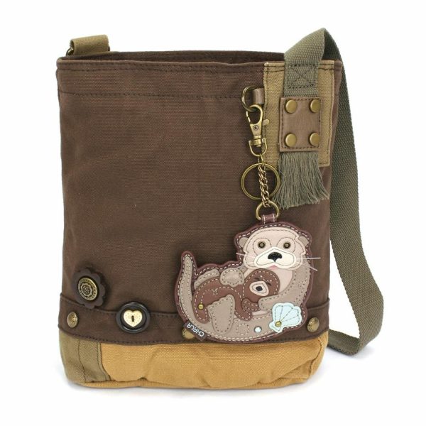 Crossbodies |  Patch Crossbody – Otters Crossbodies Brown