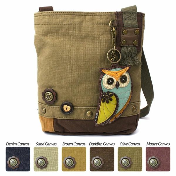 Crossbodies |  Patch Crossbody – Owl A Crossbodies Brown