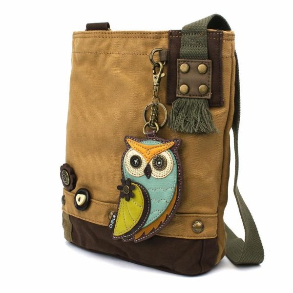 Crossbodies |  Patch Crossbody – Owl A Crossbodies Brown