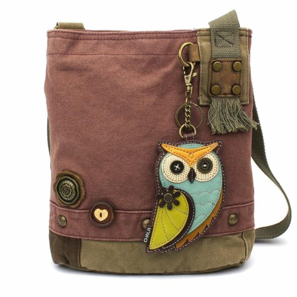 Crossbodies |  Patch Crossbody – Owl A Crossbodies Brown