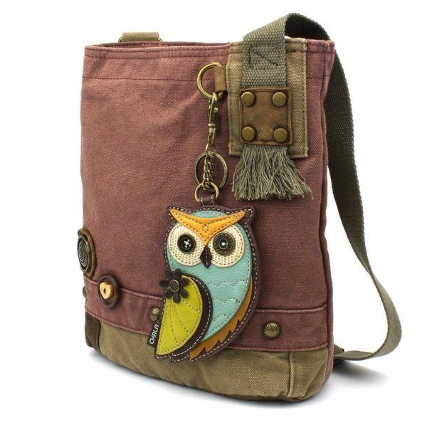 Crossbodies |  Patch Crossbody – Owl A Crossbodies Brown