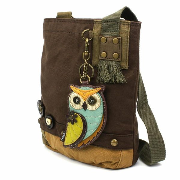 Crossbodies |  Patch Crossbody – Owl A Crossbodies Brown